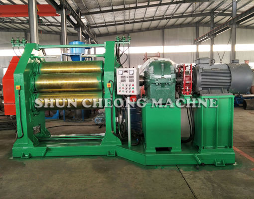 Good price 45kw Rubber Calender Machine , 3 Roll Calender Machine XY-400X1400 online